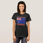 Australia  for men and women stand with Australia T-shirt (Voorkant volledig)