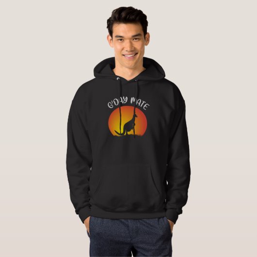 Australia G day Mate Aussie Pride  Australian Hoodie (Voorkant volledig)