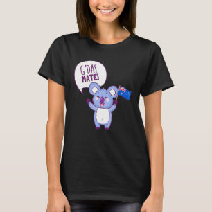 Australia Gday Mate Funny Aussie Koala Holiday T-shirt