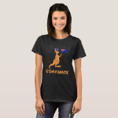 Australia G'day Mate Funny Kangaroo Australian Sym T-shirt (Voorkant volledig)