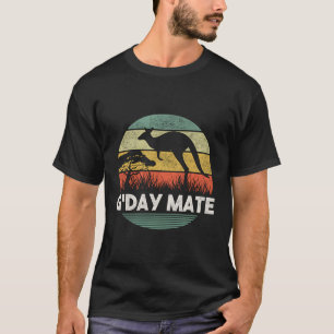 Australia G'Day Mate Shirt Funny Kangaroo Australi