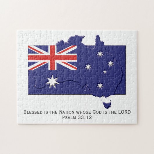 AUSTRALIA | Gezegende natie | AUSTRALISCHE VLAG Legpuzzel (Horizontaal)