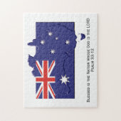 AUSTRALIA | Gezegende natie | AUSTRALISCHE VLAG Legpuzzel (Verticaal)