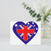 australia-hart briefkaart (Staand voorkant)