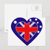 australia-hart briefkaart (Voorkant / Achterkant)