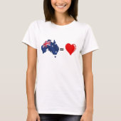 australia hart t-shirt (Voorkant)