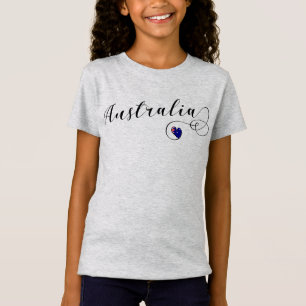 Australia Heart T-Shirt (Australische vlag)