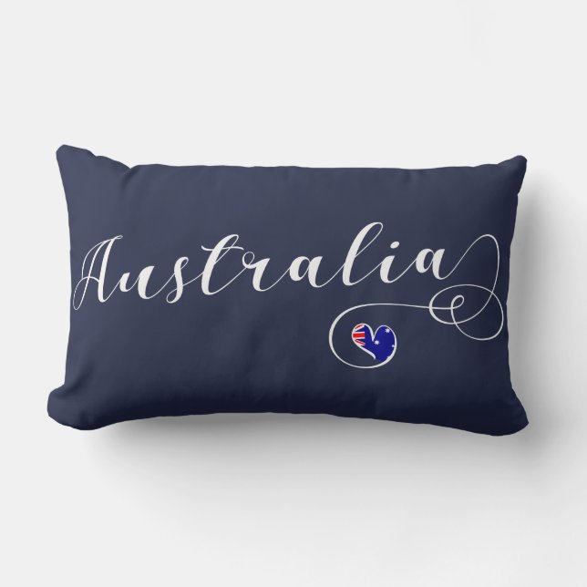 Australia Heart Throw Cushion, Australian Kussen (Voorkant)