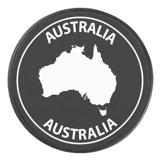Australia Hockey Puck (Voorkant)