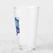 Australia Illustration Retro Badge Glas (Links)