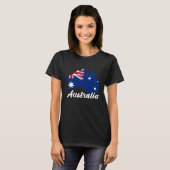 Australia In My DNA Pride Flag and Map Men Women K T-shirt (Voorkant volledig)
