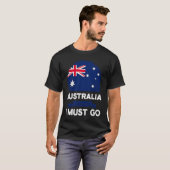 Australia Is Calling I Must Go Australian Flag Her T-shirt (Voorkant volledig)