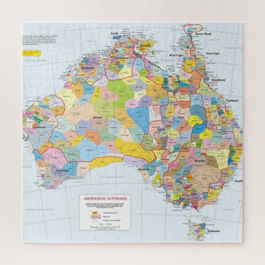 "Australia" Jigzaag Puzzle Legpuzzel (Verticaal)