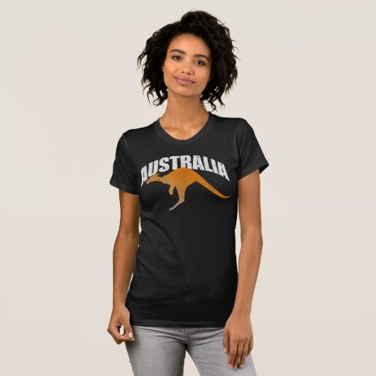 Australia Kangaroo Australian Herinnering T-shirt (Voorkant volledig)