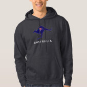 AUSTRALIA KANGAROO FLAG HOODIE (Voorkant)