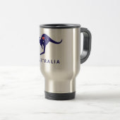 AUSTRALIA KANGAROO FLAG TRAVEL MUG REISBEKER (Voorkant rechts)