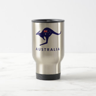 AUSTRALIA KANGAROO FLAG TRAVEL MUG REISBEKER