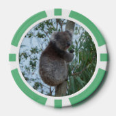 Australia Kangaroo Island Koala in een boom Poker Chips (Voorkant)