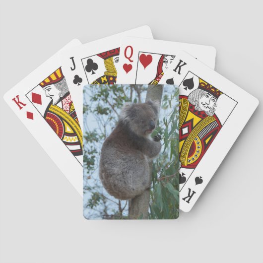 Australia Kangaroo Island Koala in een boom Pokerkaarten (Achterkant)