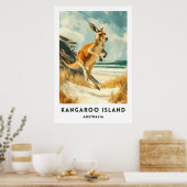 Australia Kangaroo Island Travel Poster (Keuken)