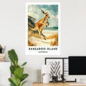 Australia Kangaroo Island Travel Poster (Thuiskantoor)