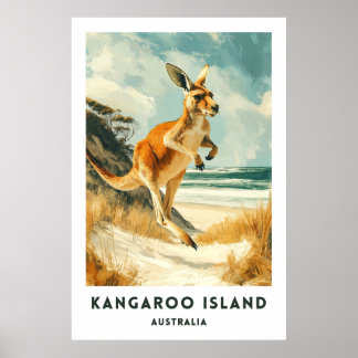 Australia Kangaroo Island Travel Poster