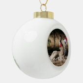 Australia Kangaroo Kerstmis Keramische Bal Ornament (Links)
