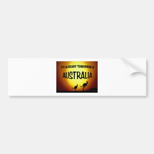 AUSTRALIA KANGAROOS.jpg Bumpersticker (Voorkant)