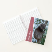 Australia Koala in a Eucalyptus Tree (Roos Gold) Notitieboek (Binnen)