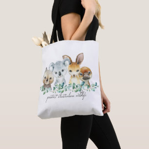 Australia Koala Kangaroo Canvas tas Eco Friendly