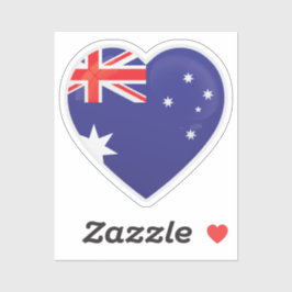 Australia Love Flag Sticker