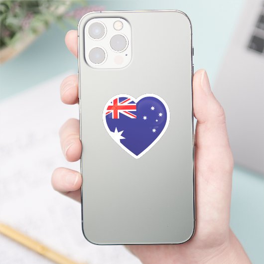 Australia Love Flag Sticker (Telefoon)