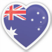 Australia Love Flag Sticker (Voorkant)
