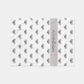 Australia Love Script Cute Baby Koala Pattern Fleece Deken (Voorkant (Horizontaal))