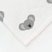 Australia Love Script Cute Baby Koala Pattern Fleece Deken (Hoek)