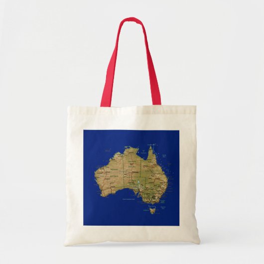 Australia Map Bag Tote Bag (Voorkant)