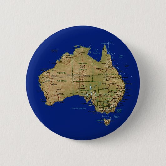 Australia Map Button (Voorkant)