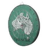 Australia Map Doodle Art Dartbord (Voorkant Rechts)