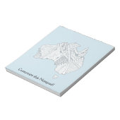 Australia Map Doodle Art Notitieblok (Linkerzijde)