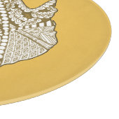 Australia Map Doodle Art Snijplank (Hoek)