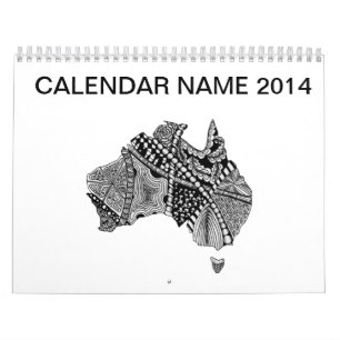 Australia Map Doodle Kalender
