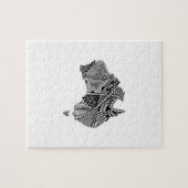 Australia Map Doodle Legpuzzel (Horizontaal)