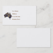 Australia Map Doodle Tan Red Blue Visitekaartje (Voorkant / Achterkant)