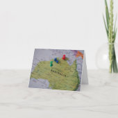 Australia Map Greeting Card Bedankkaart (Voorkant)