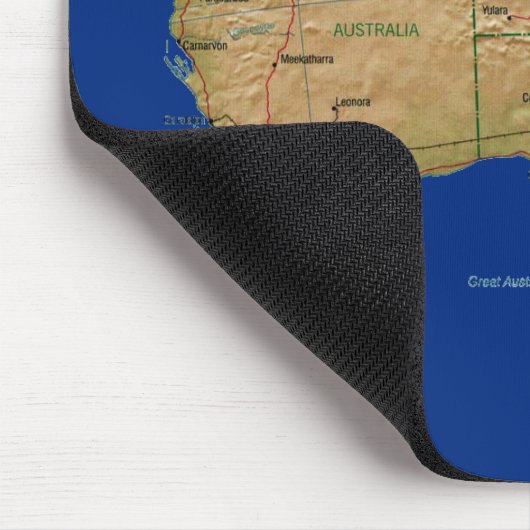 Australia Map Mousepad Muismat (Hoek)