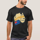 Australia Marking Flags Koala Boomerang Canberra T-shirt (Voorkant)