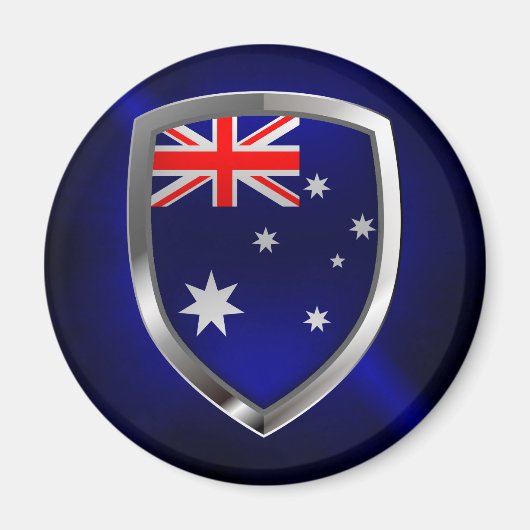 Australia Mettalic Emblem Magneet (Voorkant)