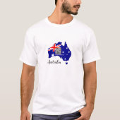 Australia Modern QR Code T-shirt, Australische vla T-shirt (Voorkant)