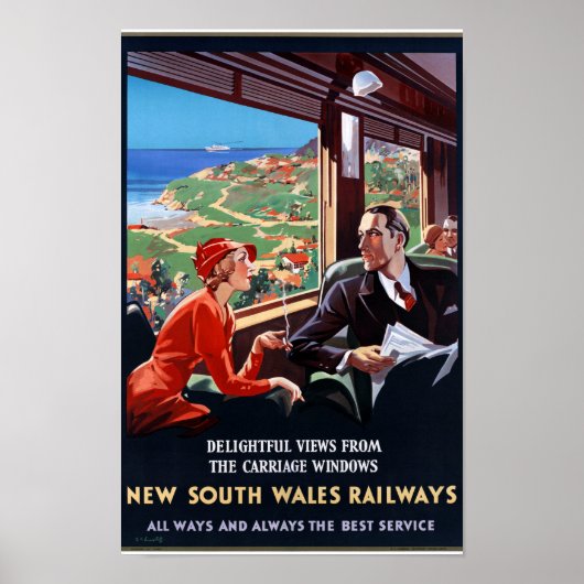 Australia New South Wales Restored Vintage Poster (Voorkant)