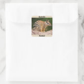 Australia Numbat Vierkante Sticker (Tas)